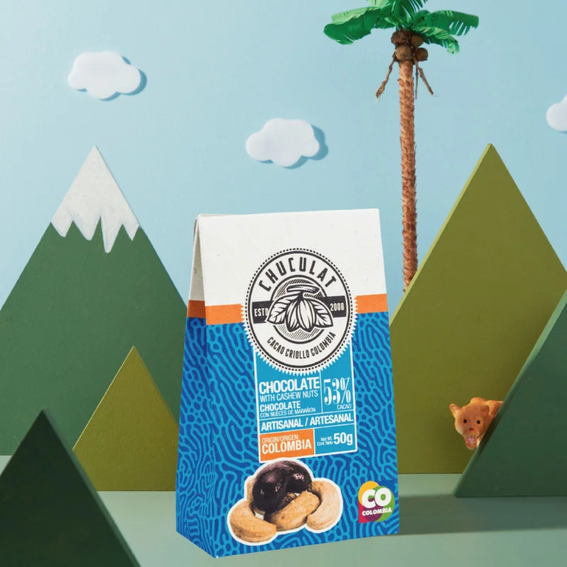 Nueces de Marañón recubiertas con chocolate (50 g)